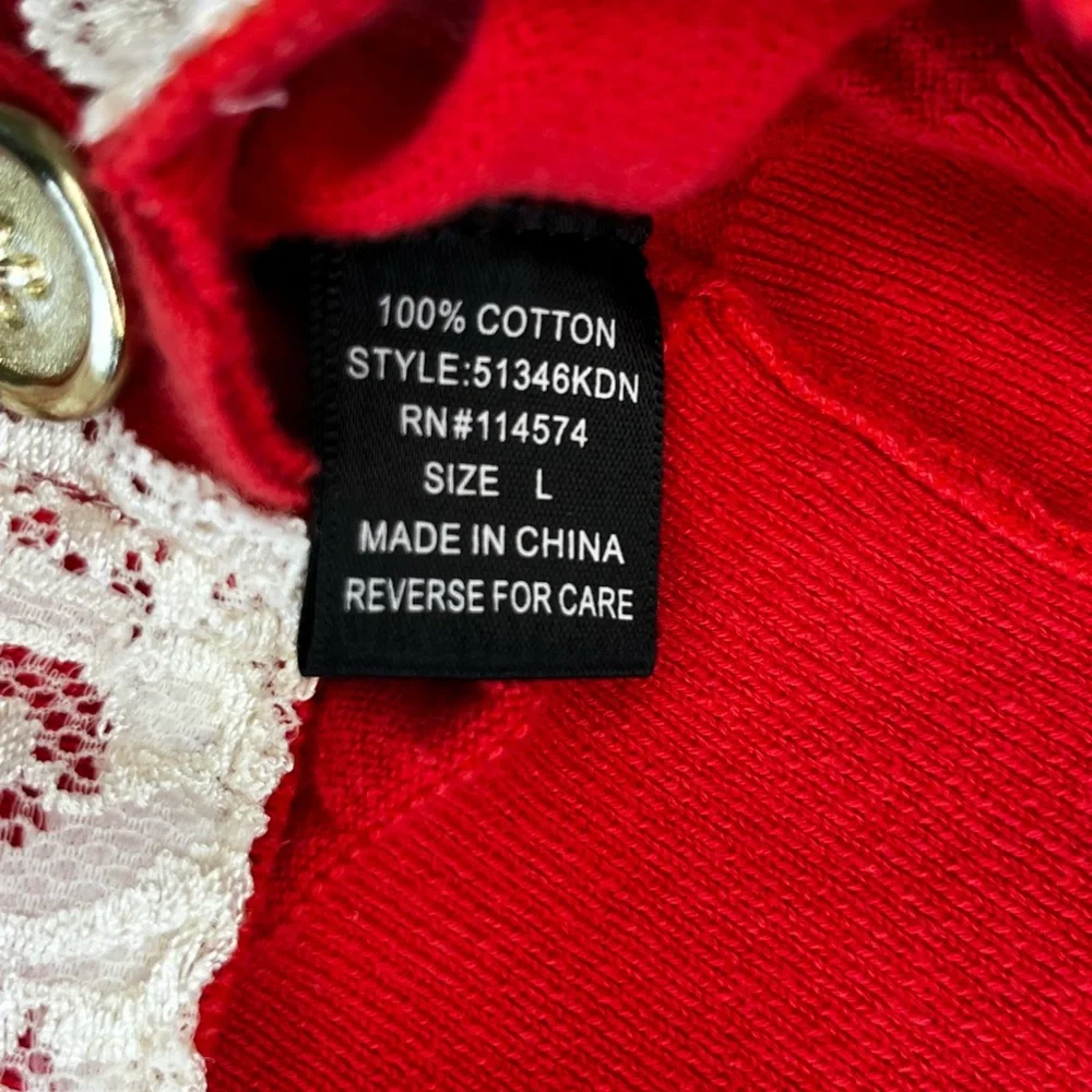 Sold…Pleione Cardigan With Lace Trim - Picture 6 of 7